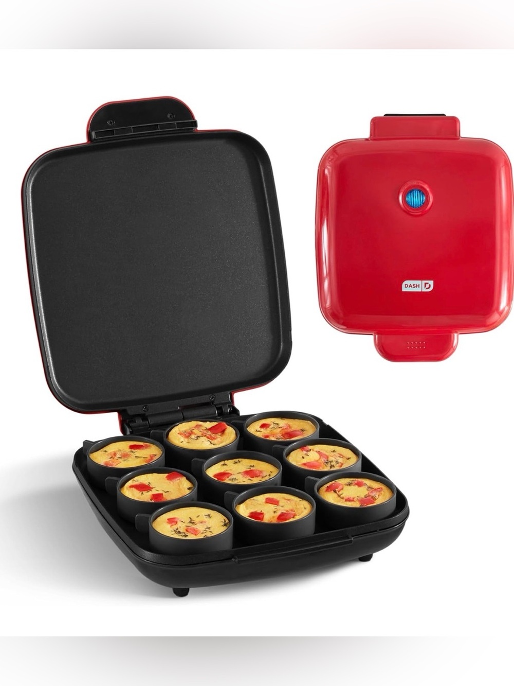 DASH Family Style Egg Bites Maker - Red